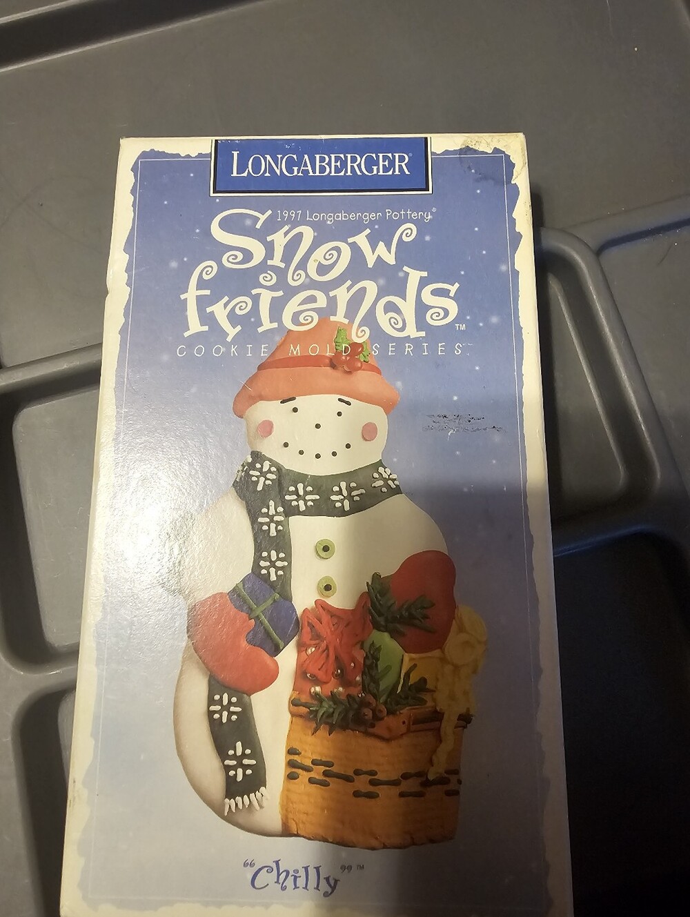 1997 Longaberger Snow Friends "Chilly" Snowman Mold
